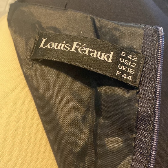 Louis Feraud knee length virgin wool  short sleeves dress size 12 - Picture 7 of 11